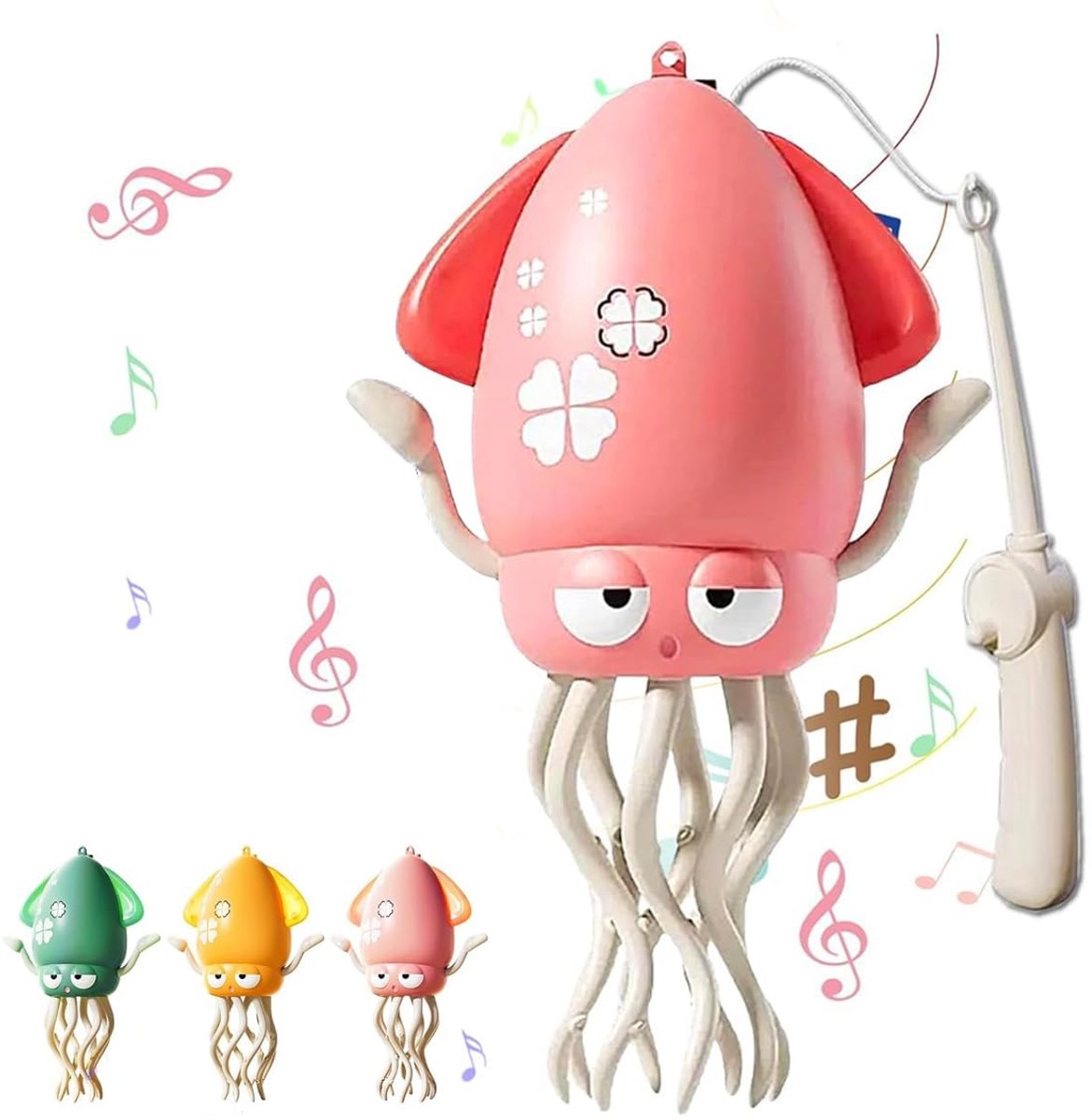 Magische Dansende Octopus - Slimme Obstakel Ontwijkende Robot met LED Lichtshow en Muziek - USB Oplaadbare Kruipende Octopus voor Baby's (Buiktijd) - Elektronisch Beweegbaar Speelgoed - Interactief Cadeau voor Kinderen vanaf 3 Jaar