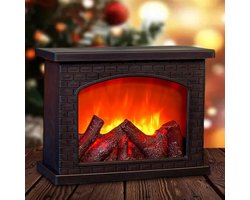 Sfeerhaard Elektrisch - Tafelhaard voor Binnen & Buiten - Sfeerhaarden met Schouw - LED