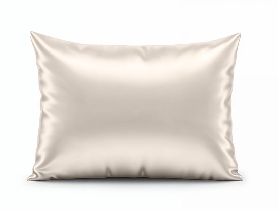 Skin Care Kapselsloop - Satijnen Kussensloop - Champagne - Kussenslopen 60x70 Set van 2 - Beauty kapsel sloop