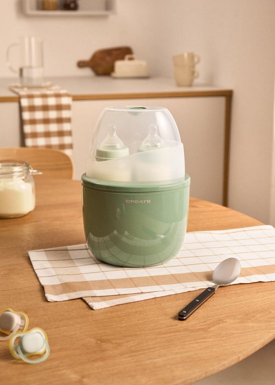Fleswarmer en Sterilisator met Stoomfunctie en Timer — afbeelding 4