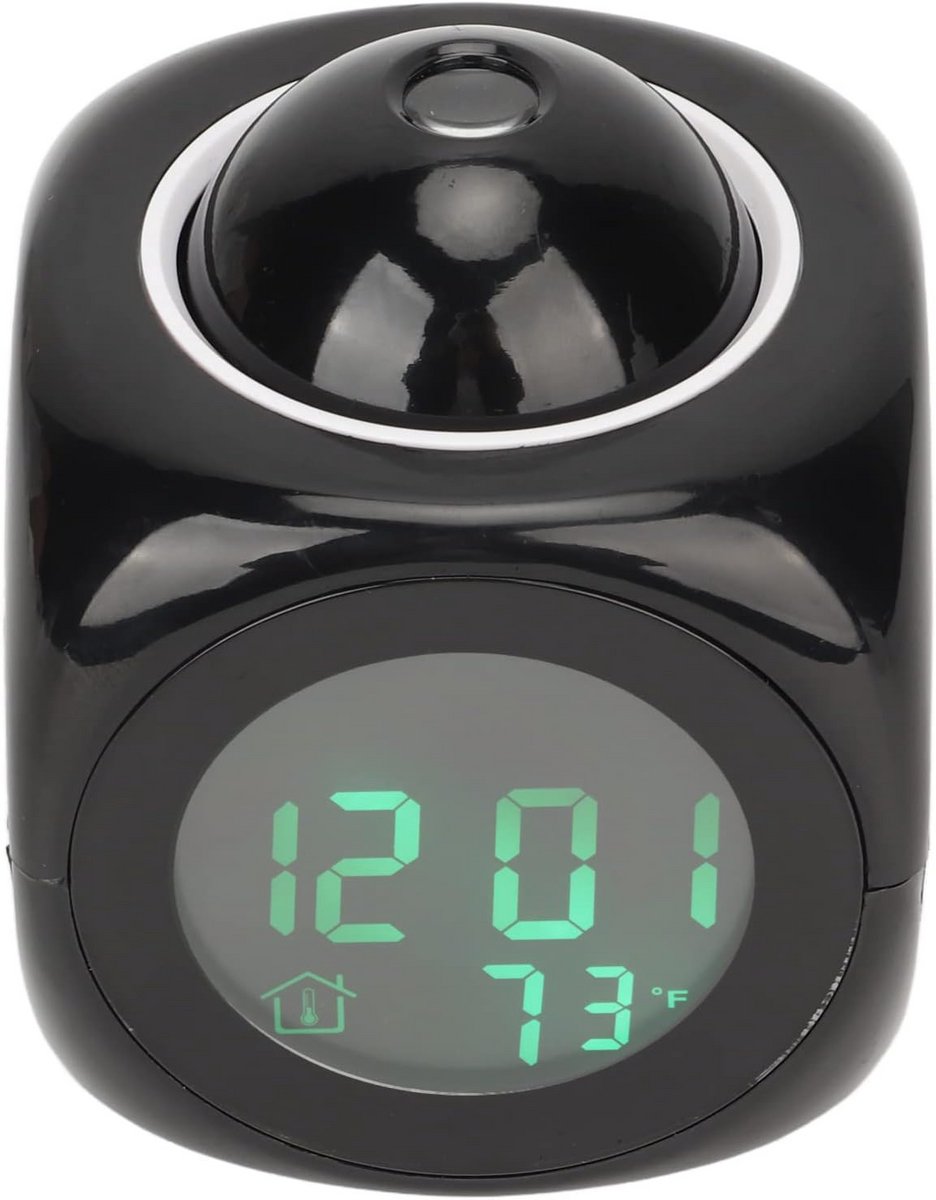 Digitale Wekker met Plafondprojectie, USB-Oplader en Snooze Functie