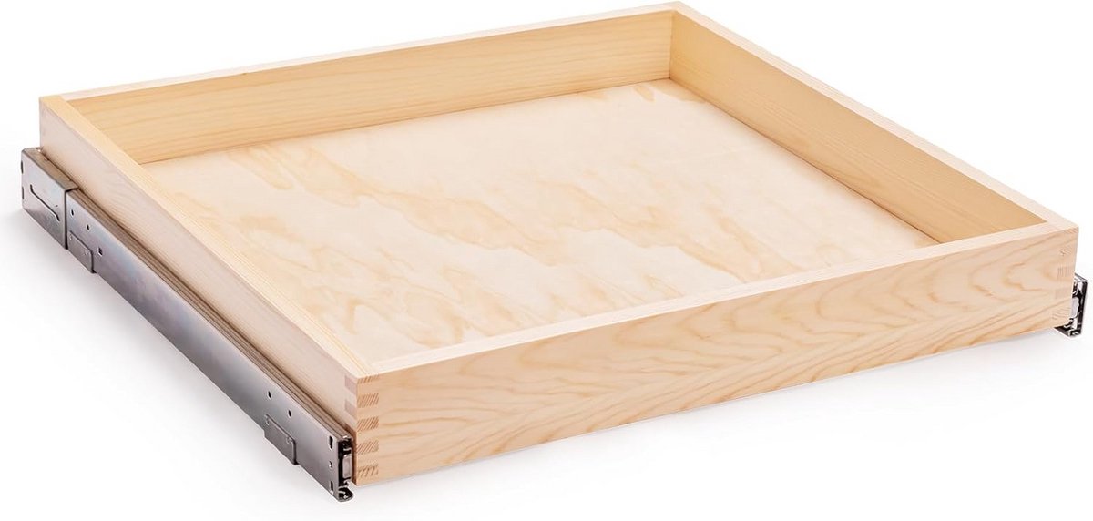 Uittrekbare Kastlade Hout - Soft Close Lade - Opbergorganizer Keuken (32 Breed)