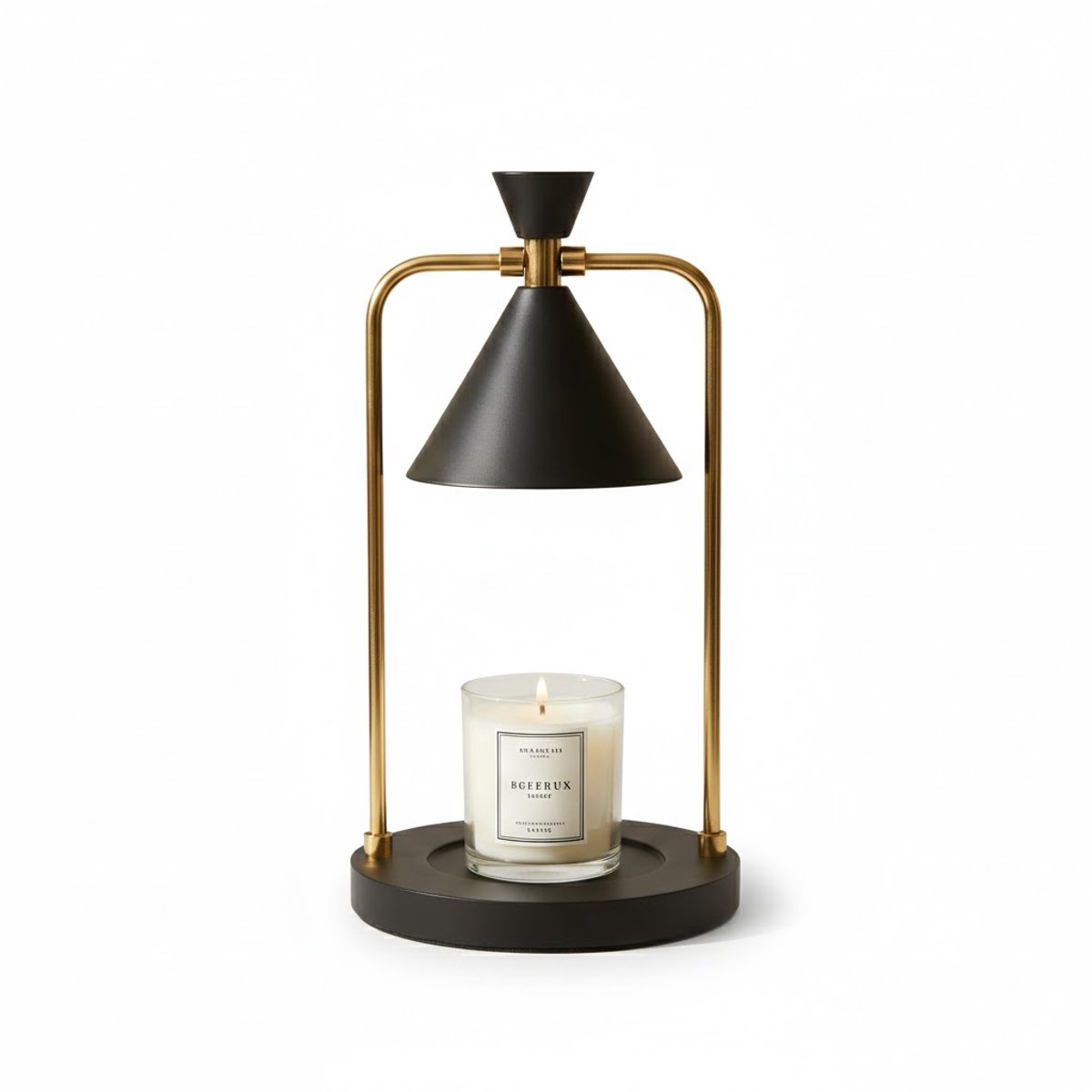 Aravé® Candle Warmer Lamp - Kaars Warmer Lamp - Geurbrander - Kaarsen Verwarmer in Zwart en Goud