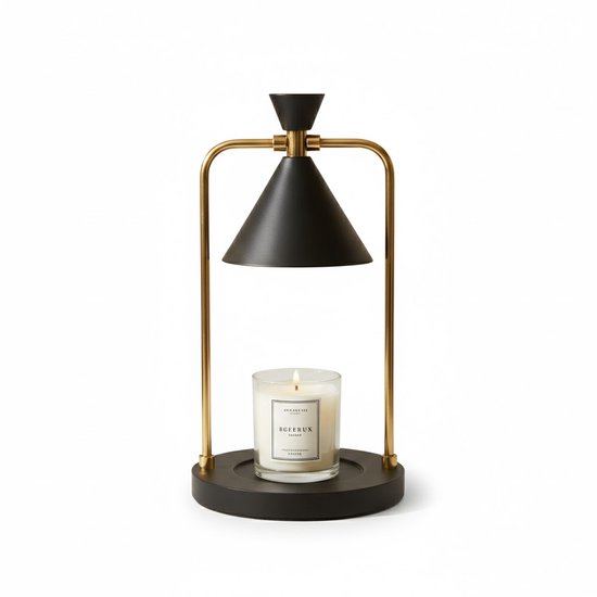 Aravé® Candle Warmer Lamp - Luxe Lamp - Candle Warmer - Kaars Warmer - Candle Heater - Zwart en Goud
