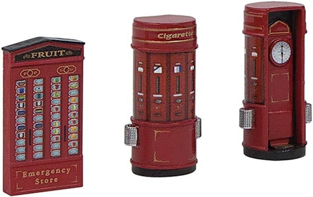 Modelspoor Scènerama Locomotievenhal Stationshuisjes Verkoopautomaten