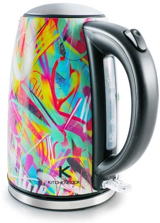 Kitchencook Chill - Elektrische Waterkoker - 1.7L - 2200W - RVS Design - Snelkookfunctie