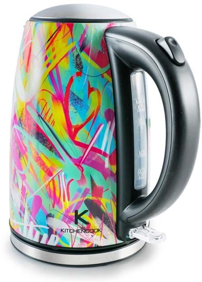 Kitchencook Chill - Elektrische Waterkoker - 1.7L - 2200W - RVS Design - Snelkookfunctie
