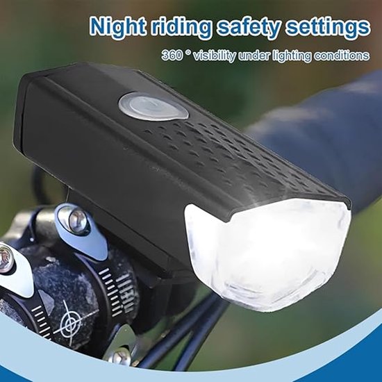 Fietsverlichting Set LED - Voorlicht + Achterlicht voor racefietsen - Fietslampjes Voorlicht & Achterlicht - Oplaadbare Fietsverlichting -Fietslamp USB Oplaadbaar - MTB & Racefiets Verlichting - Waterdicht Fietslicht - Veilig en Duurzaam — afbeelding 3
