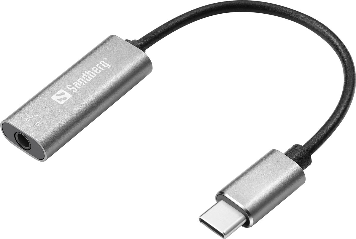 Sandberg - 136-27 - USB-C Naar Audio Adapter - Grijs