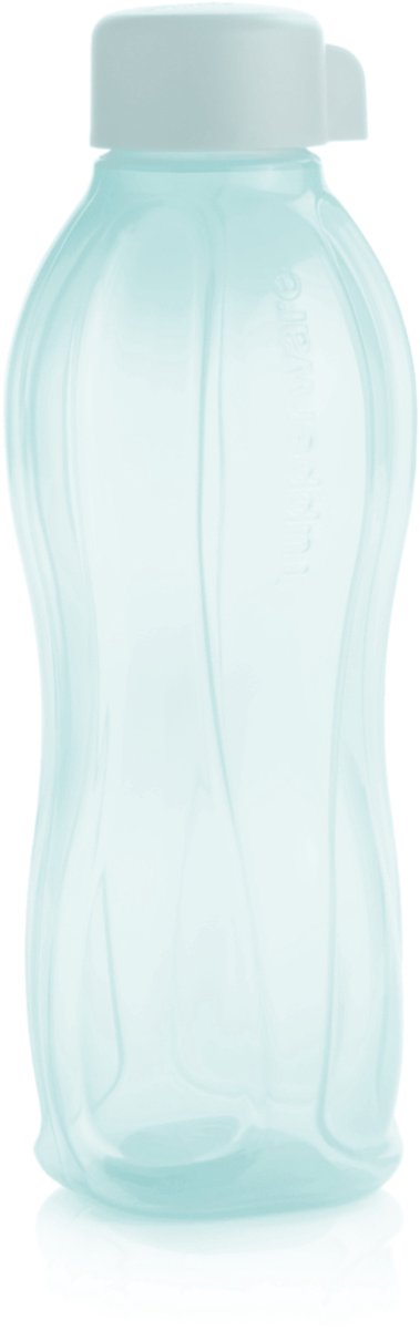 Tupperware Ecofles 1 l Lichtblauw | Waterfles Drinkfles blauw met draaidop