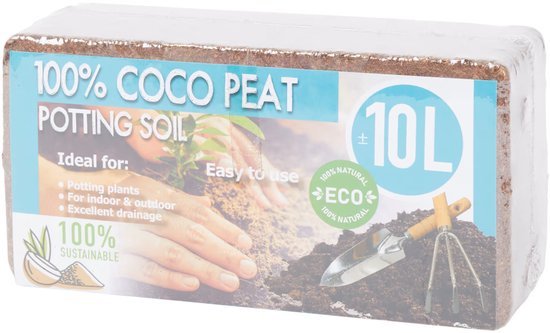 your GEAR Fine-grained coconut soil 216 l - 24 x 650 g pressed potting soil sustainable sowing soil made of coconut fibres 100% organic unfertilized peat free