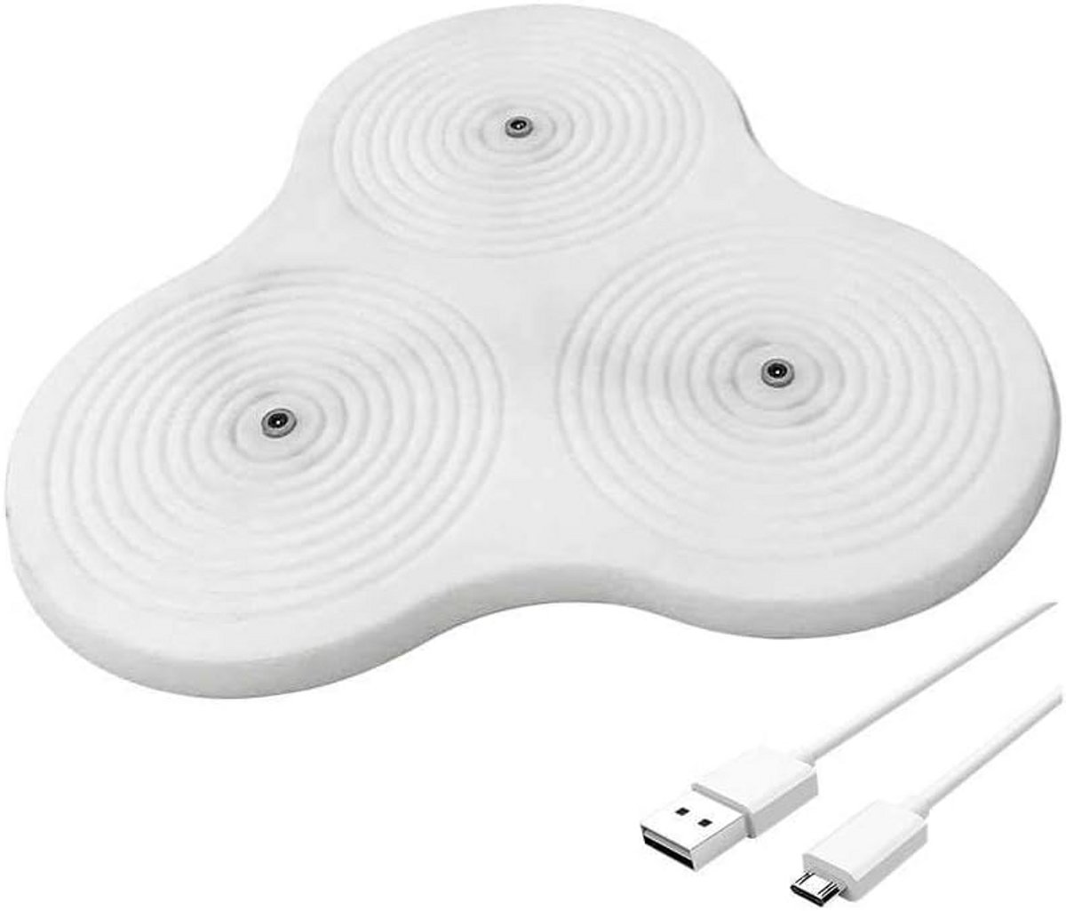 Oplaadstation voor LED Kaarsen met USB, Wit