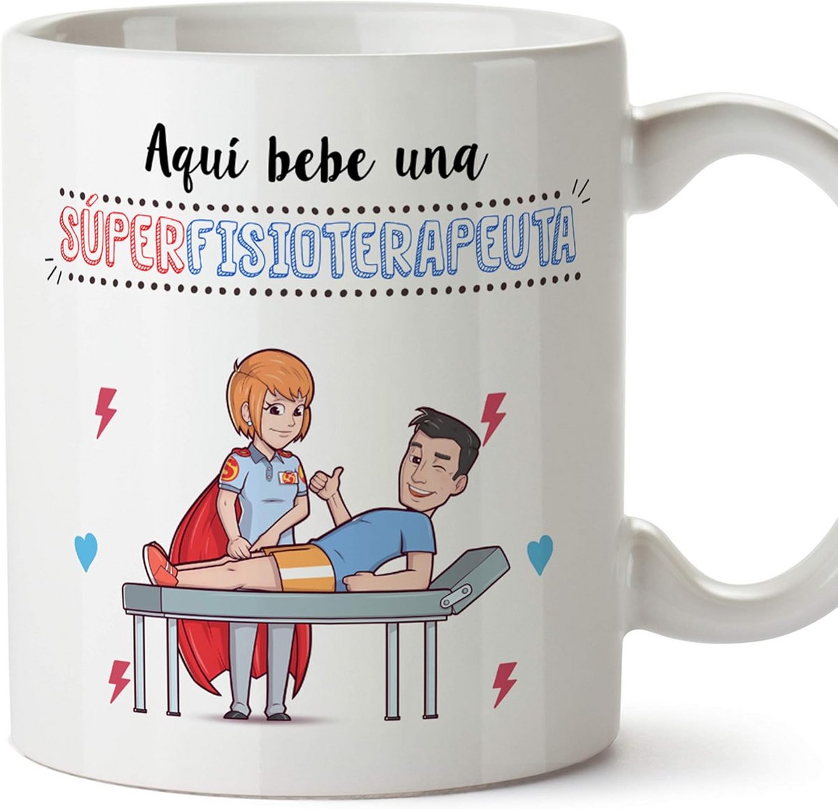 Mok voor Fysiotherapeut Vrouwen - Grappig Cadeau met Spaanse Tekst