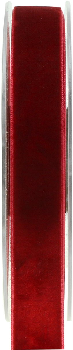 Fluwelen lint donkerrood 20mm 10m