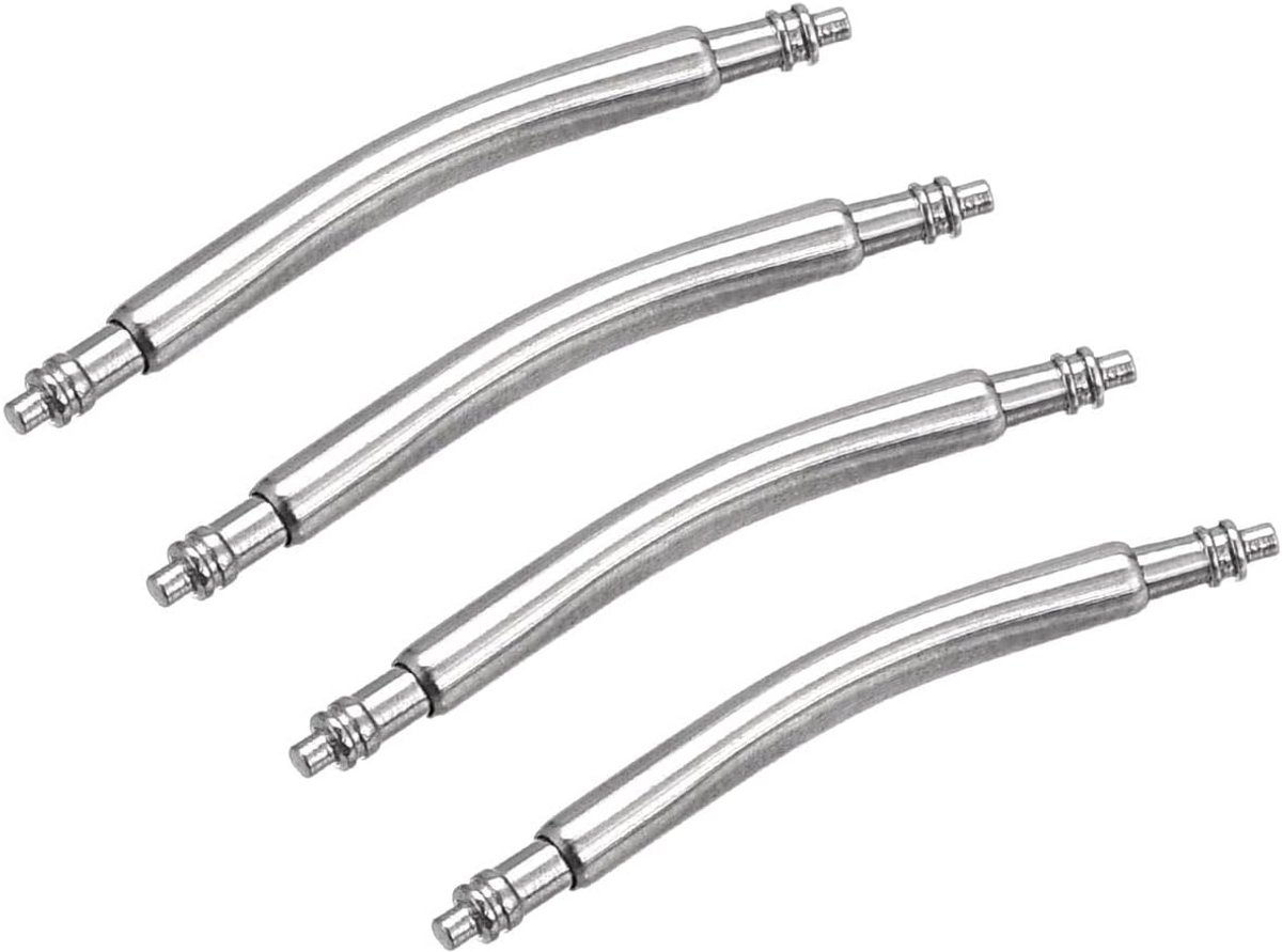 Set van 4 Veerringen voor Horlogeband 1,8 mm x 19 mm RVS