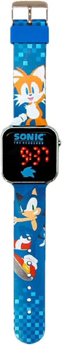 Blauw LED Kinderhorloge Digitaal met Lichtgevend Display en Verstelbare Band