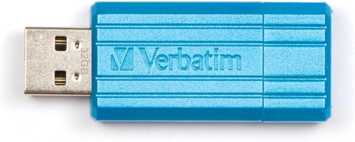 USB-stick 32 GB met Schuifmechanisme - Blauw