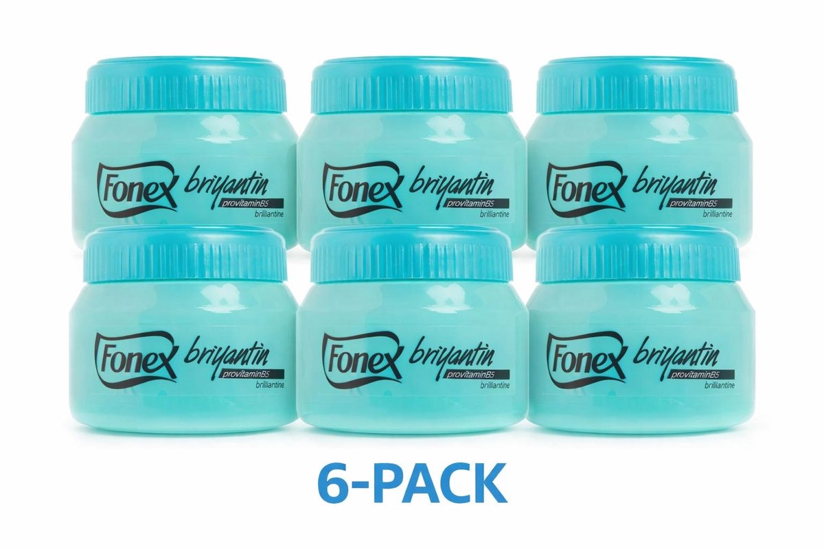 Fonex Briyantin Haarcrème – 6 x 150 ml – Glans & Verzorging – Met Provitamine B5