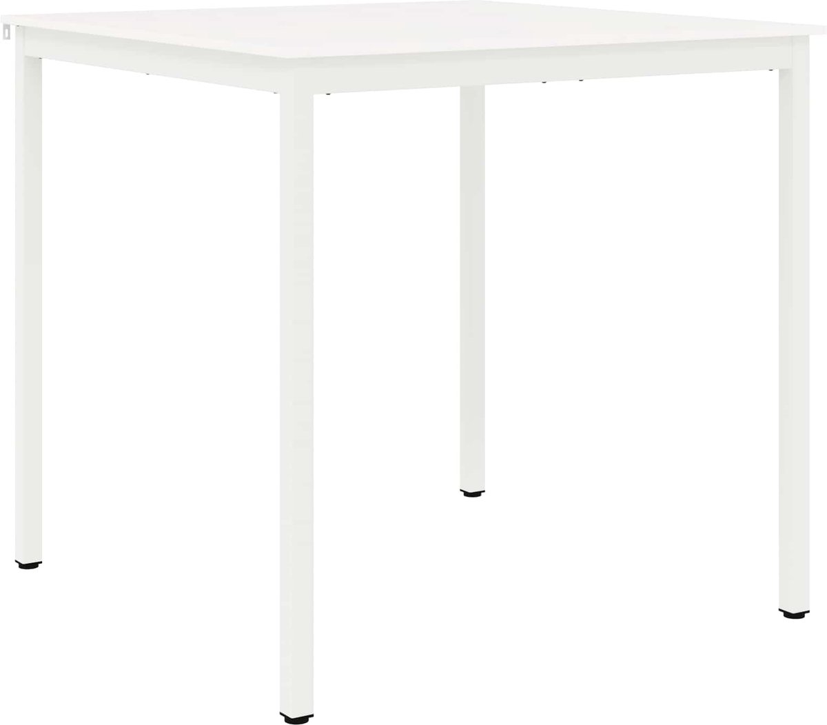 vidaXL Bartafel - Wit - 110 - x - 110 - x - 105 - cm - Massief - grenenhout