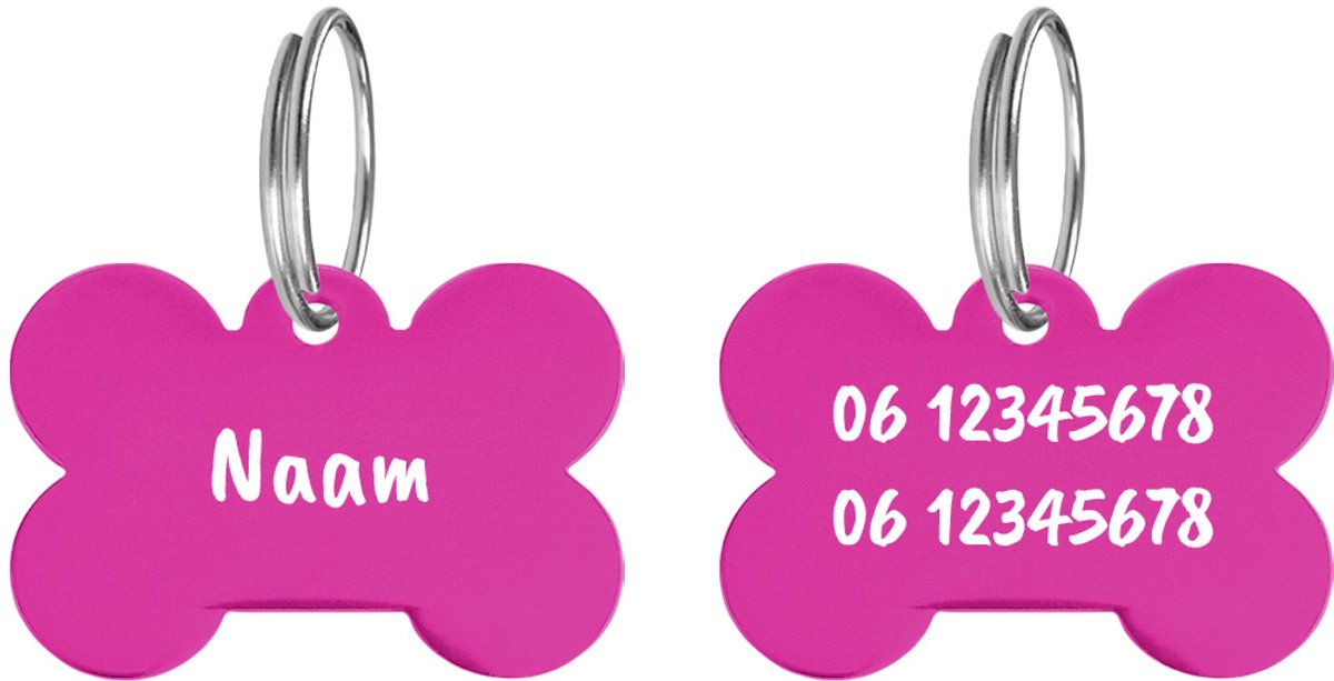 Bol.com CombiCraft Penning / Hondenpenning Bot Roze - Medium aanbieding