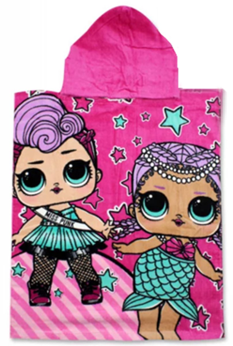 LOL Surprise badponcho - 50 x 115 cm - Katoen