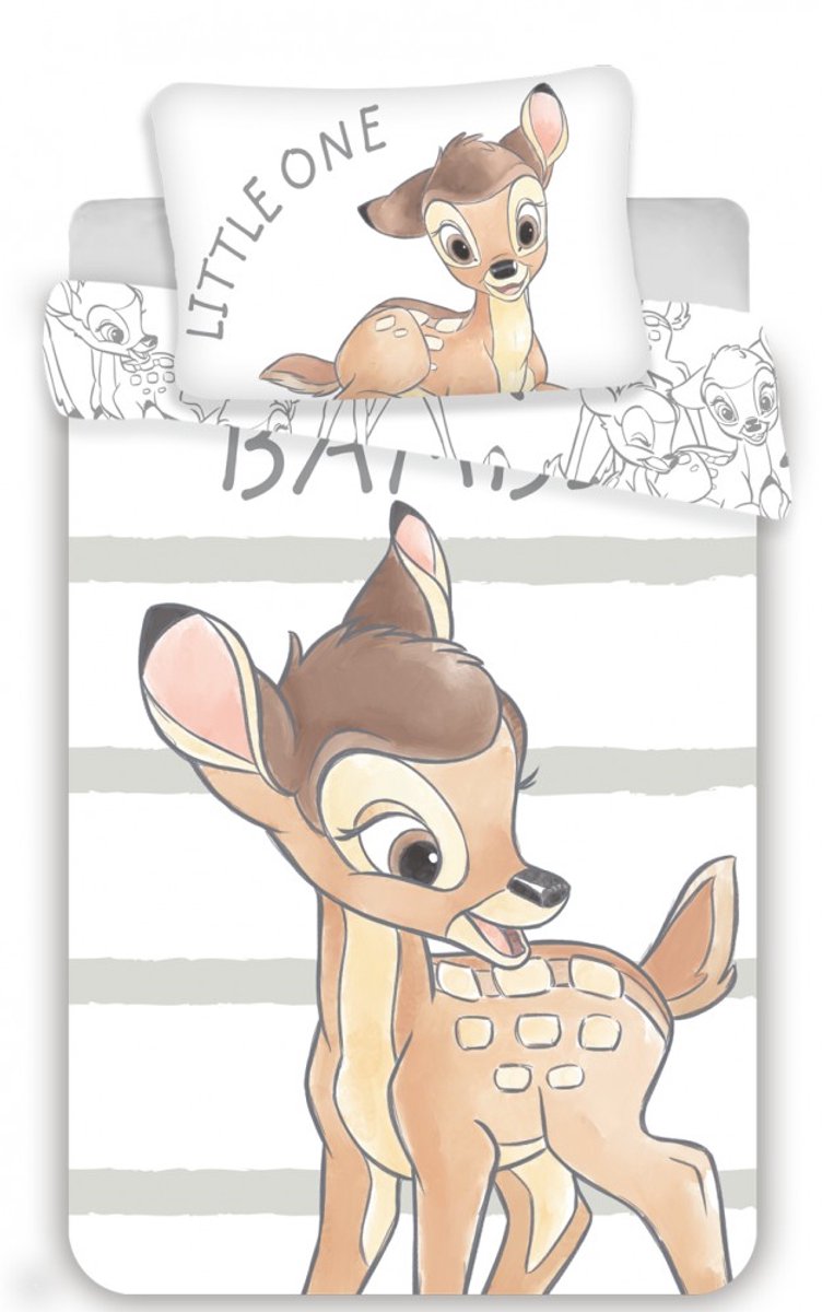 Disney Bambi BABY Dekbedovertrek Little One 100 x 135 cm - Wit