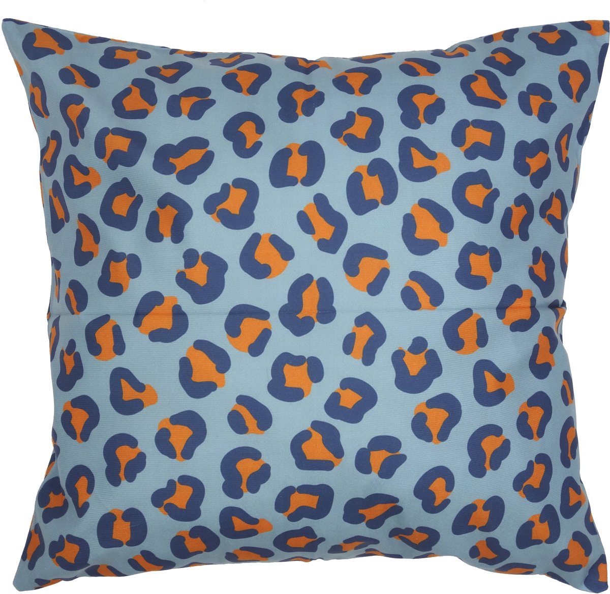 Kussenhoes Luipaard Dierenprint | Blauw 45 x 45 cm | Exclusief binnenkussen