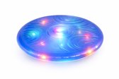 Hondenspeelgoed – Flamingo Bordy Frisbee Blauw – Ø 20cm – LED verlichting – drijvend – TPR – werkt op 3x LR41 – zomer – buitenspeelgoed – voor alle honden