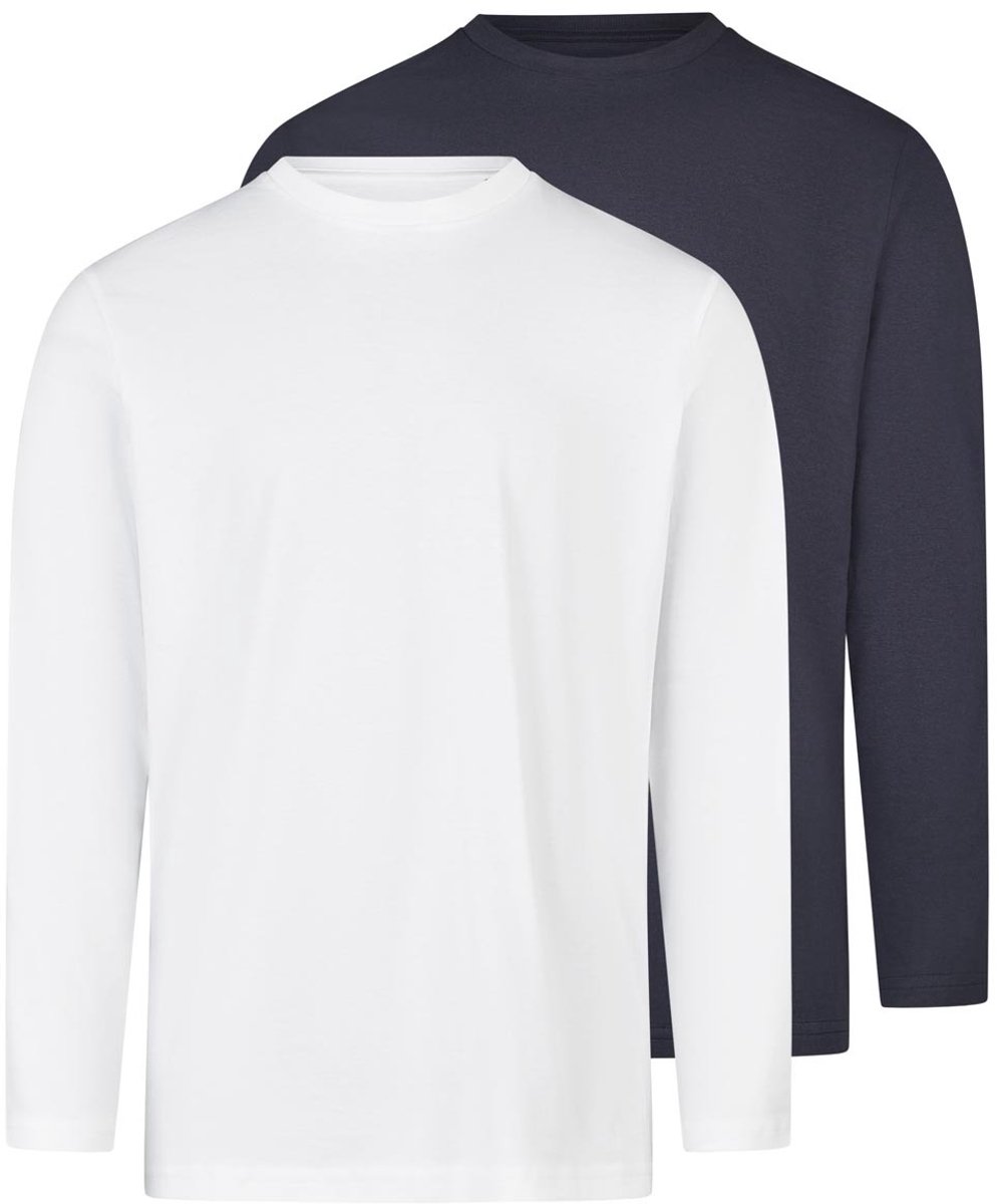 RAGMAN Heren longsleeve 2 pack Basic