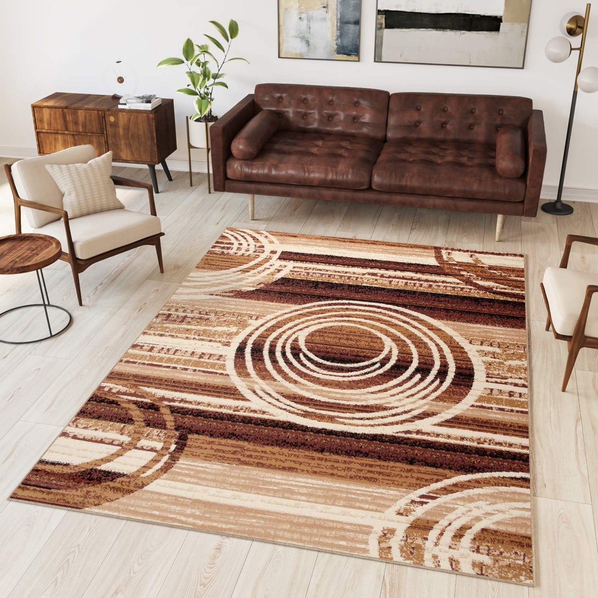 Vloerkleed Modern - Woonkamer Tapijt - Stijlvolle Decoratie - Geschikt voor vloerverwarmin