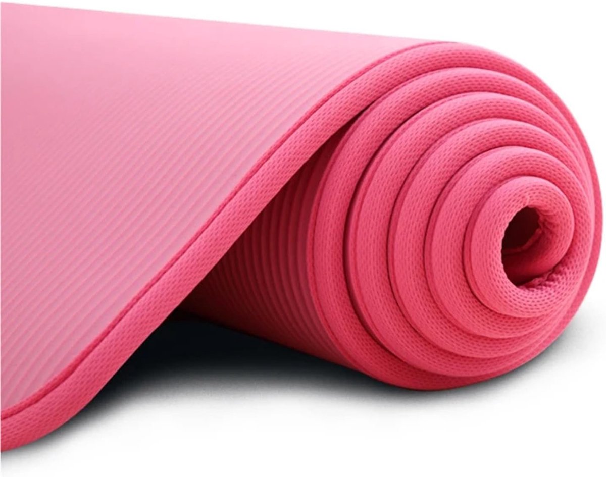 Yogamat - Fitnessmat Pilates - Thuis Sporten - Extra Dik - 183x61cm - Roze