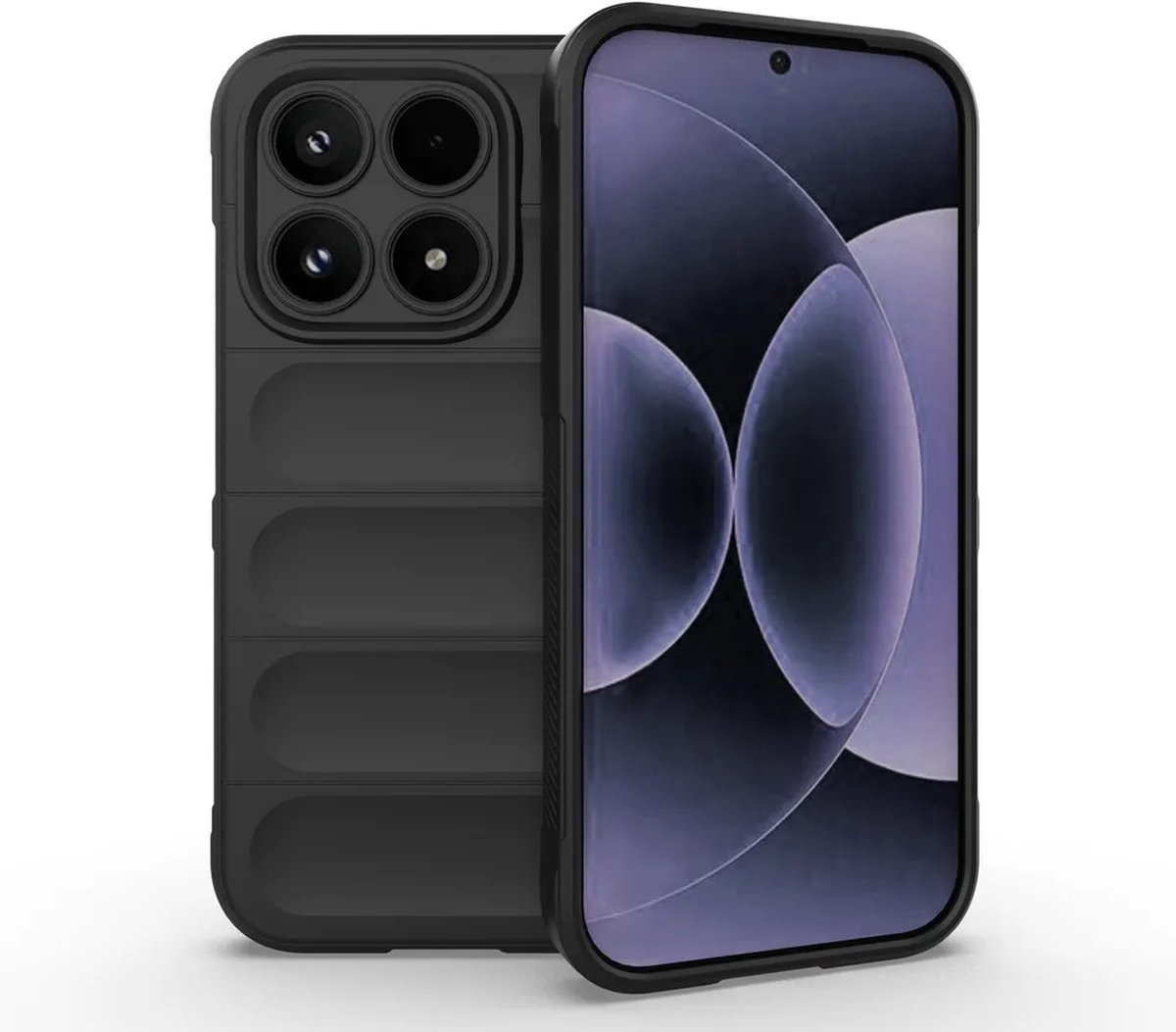 MobyDefend Hoesje - Geschikt voor Xiaomi 17 - TPU Gripcase - Zwart