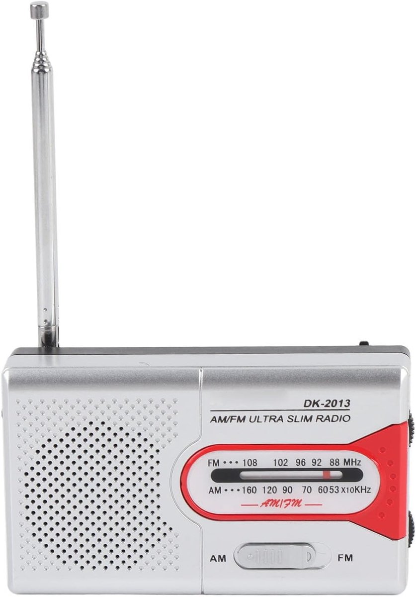 Draagbare Radio - AM FM Ontvanger - Noodsituaties Thuis - Compact Zakformaat - 11 x 6 x 3 cm