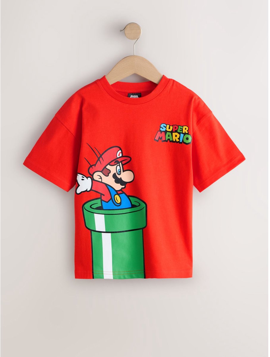 Next - Jongens - Mario Gaming T-shirt - Rood