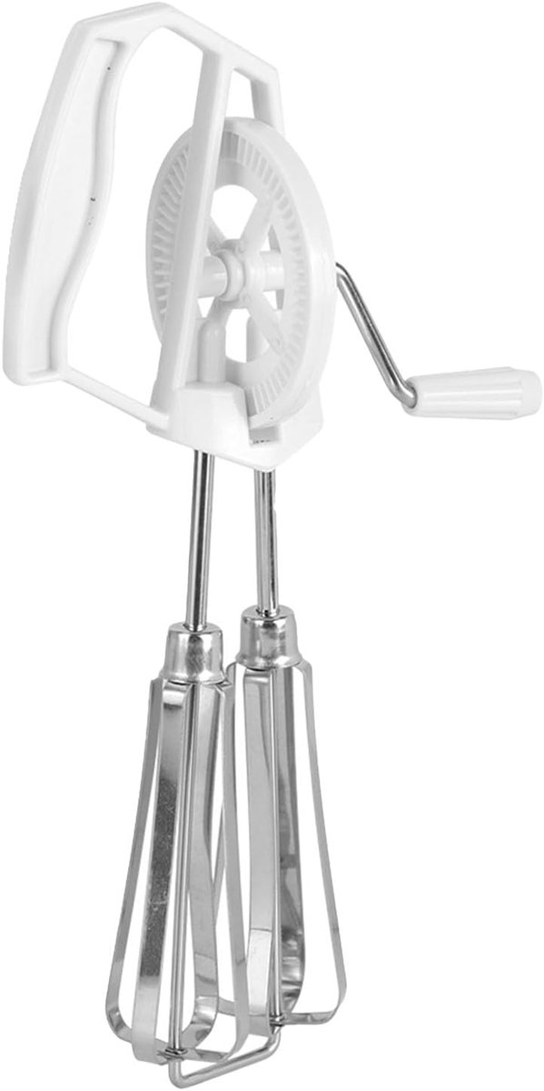 Handmatige Eierklopper - Keuken Mixer - Snel Beslag Maken - Ergonomisch Ontwerp Dubbelklopper - 29 cm Lengte