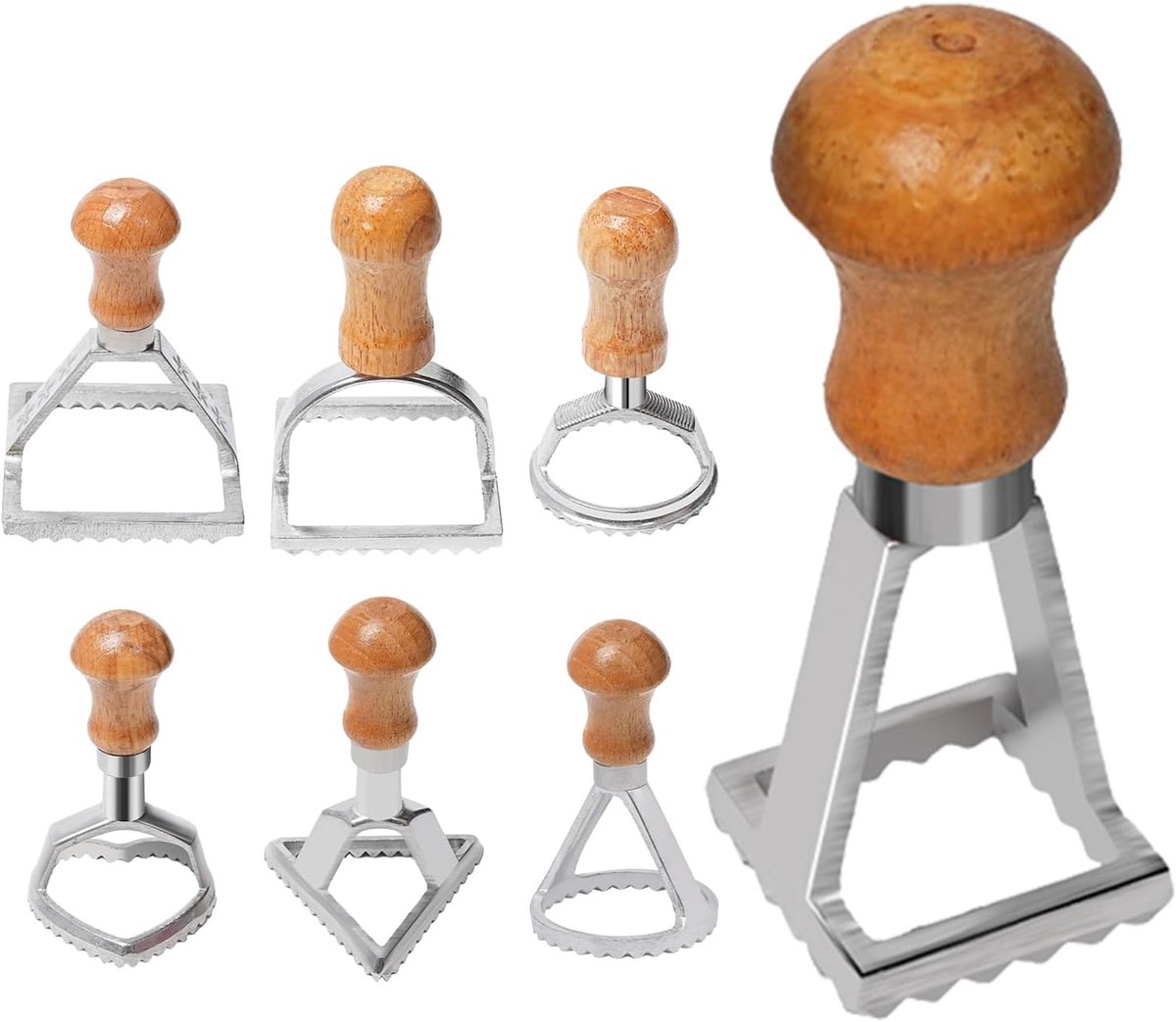 Ravioli Snijder - Deeg Maker - Pasta Maken - Ergonomisch Ontwerp - 7 Stuks Set