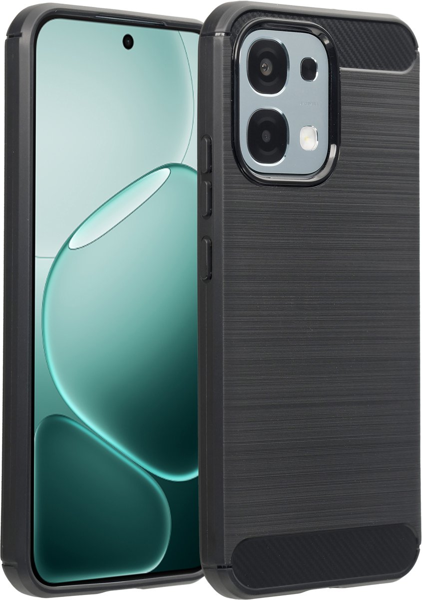 imoshion Hoesje - Geschikt voor Oppo A6 Pro (5G) - Brushed Backcover - Zwart