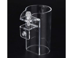 Voederring Aquarium - Vis Voerstation - Voeren Vissen - Drijvend Ontwerp - 5 x 5 cm - Transparant