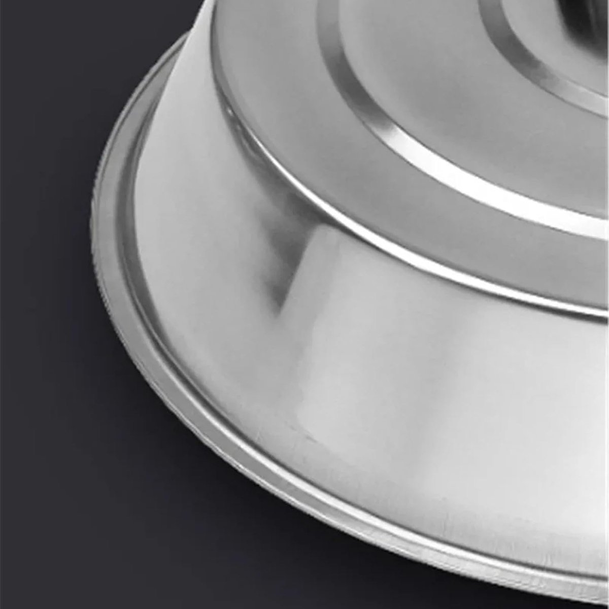 Kookpot Deksel - Koekenpan Vervanging - Keuken Bakplaat - Roestvrij Staal - 36cm Diameter