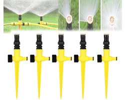 Tuinsproeier - 5 sutks tuinsproeier spuitkop- besproeiingspomp - spuitkop hogedruk - met grondpen voor Tuin Gazon Planten Bewatering- Automatische besproeiing