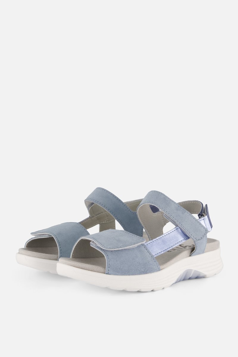 Feyn Sandalen blauw Suede - Maat 37