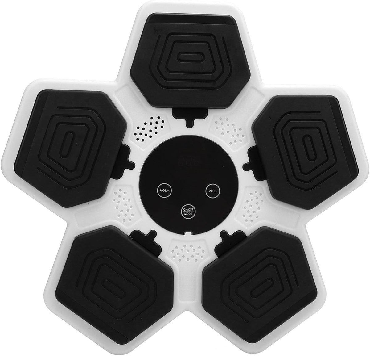 Slimme Boksmachine - Interactieve Bokstrainer - Thuis Fitness - Instelbare Springmodus - Wandmontage - Wit