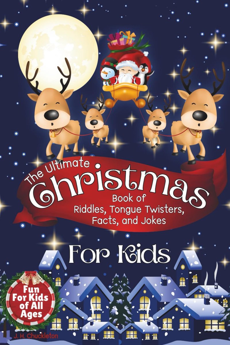Kerst Boek - Raadsels Moppen Feiten - Kinderen Vermaken - Vol Met Illustraties - 15x23 cm