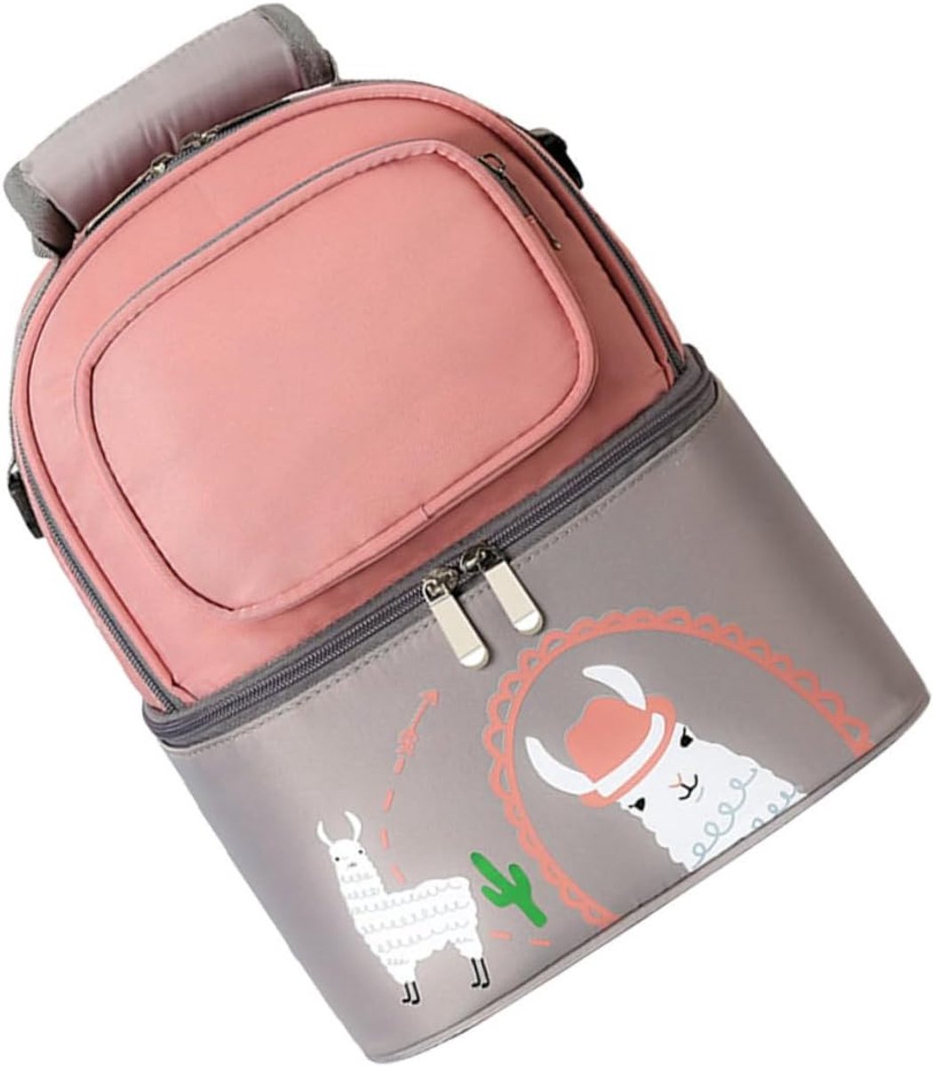 Baby Luiertas - Moedermelk Tas - Baby Benodigdheden - Grote Capaciteit - 30x24x17 cm - Roze