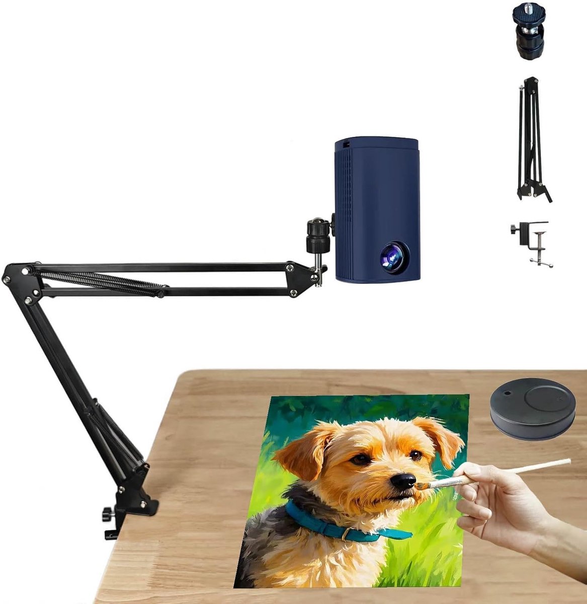 Tekent projector - Overtrek tool - Creatieve projecten - Draagbaar ontwerp - 1.95m - Blauw