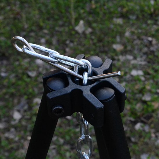 Camping Statief - Kook Statief - Buiten Koken - Lichtgewicht Aluminium - 80x123.5cm Uitgeklapt van Camping — afbeelding 3