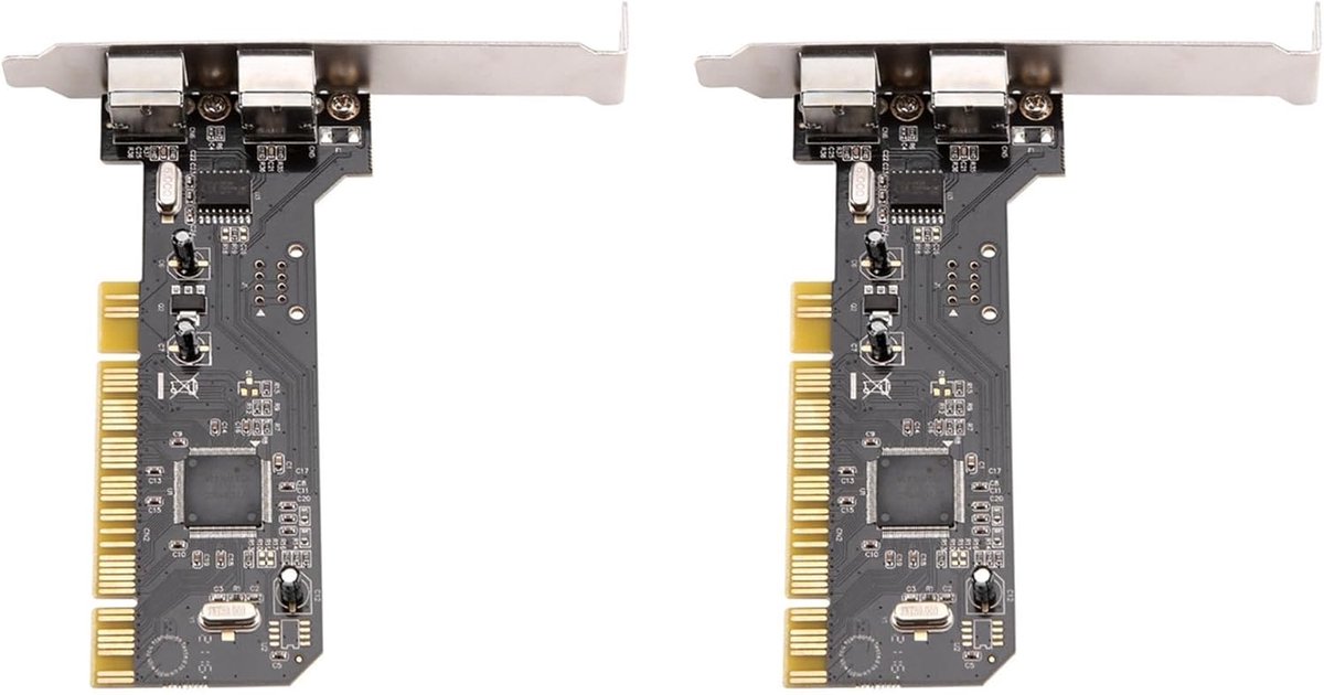 PCI Naar Ps2 Kaarten - Adapter Kaarten - Oude Randapparatuur - Twee Poorten - PCI Slot - Zwart