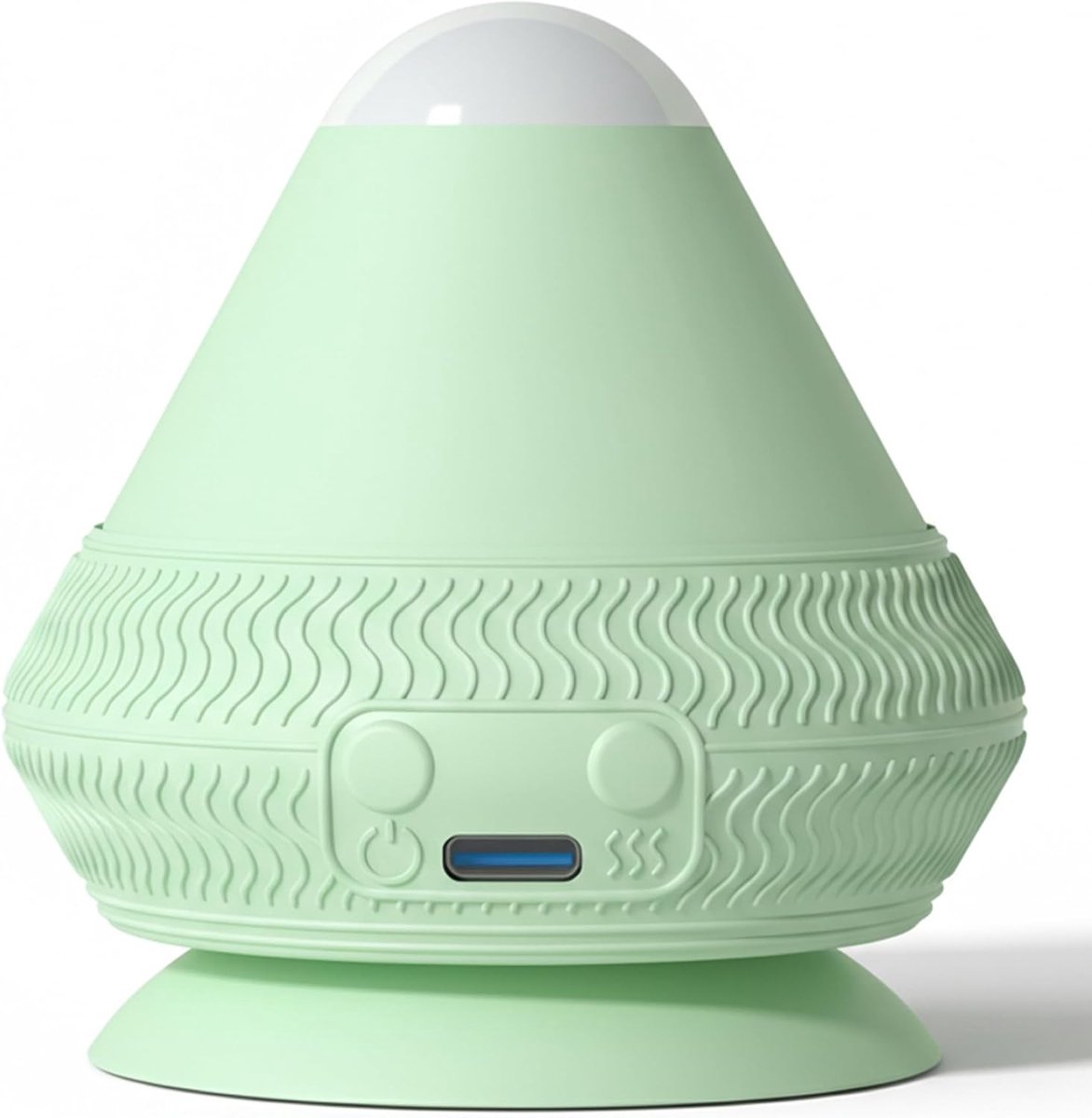 Massagebal - Spierontspanner - Rugherstel - Verwarming Vibratie - 8x8x8 cm - Groen