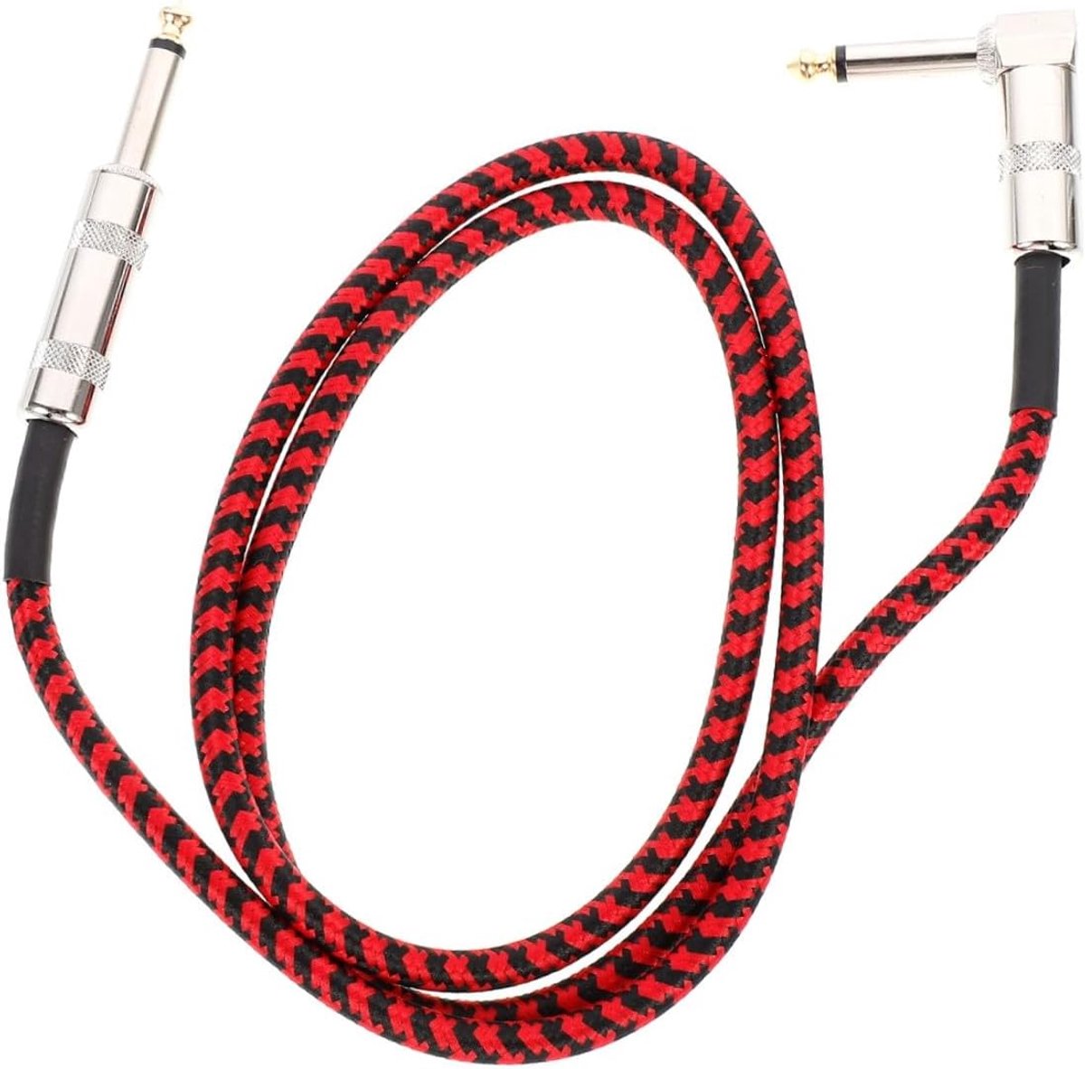 Gitaarkabel - Instrumentkabel - Muziek Maken - Stabiele Connectoren - 1 Meter - Zwart