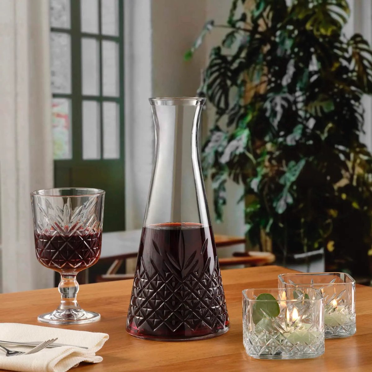 Pasabahce – glazen karaf – Timeless – kristalglas – helder – 940 ml, 1 stuk — cadeau in Koken & Dineren - foto 3